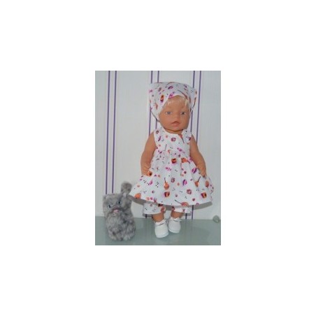 ballonjurk setje snoepjes roze baby born 43cm