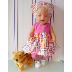ballonjurk setje hello kitty peace baby born 43cm