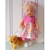 ballonjurk setje hello kitty peace baby born 43cm
