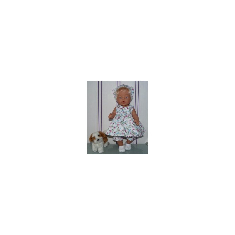 ballonjurk setje gebloemd baby born 43cm