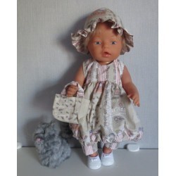 ballonjurk setje bruin matroeska baby born 43cm