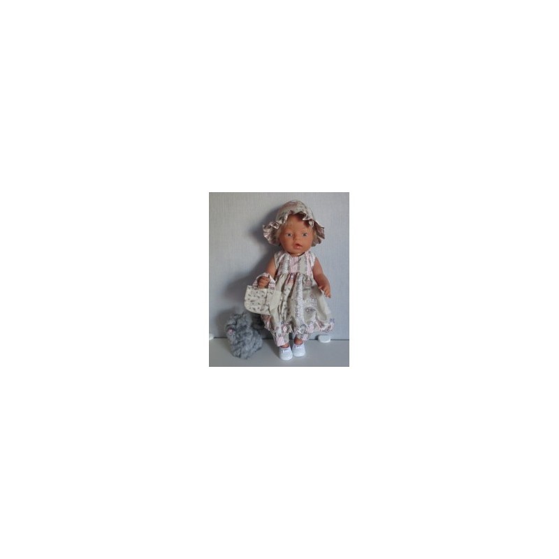 ballonjurk setje bruin matroeska baby born 43cm