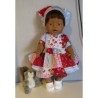 ballonjurk setje rood geblokt baby born 43cm