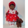 overslagjurk set paddestoelen baby born 43cm