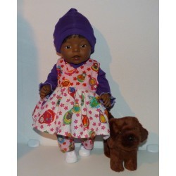 overslagjurk set matroeska baby born 43cm