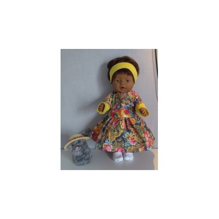 jeansjurk rozen  baby born 43cm