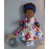 overslagjurk wit mwt bloemen baby born 43cm