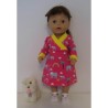 overslagjurk roze olifanten baby born 43cm