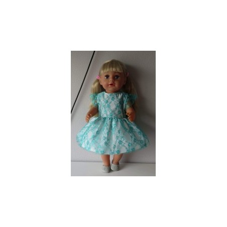 jurk met kant groen baby born 43cm