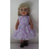 jurk lila met kant baby born 43cm