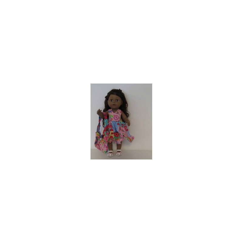 luxe jurk papagaaien baby born 43cm