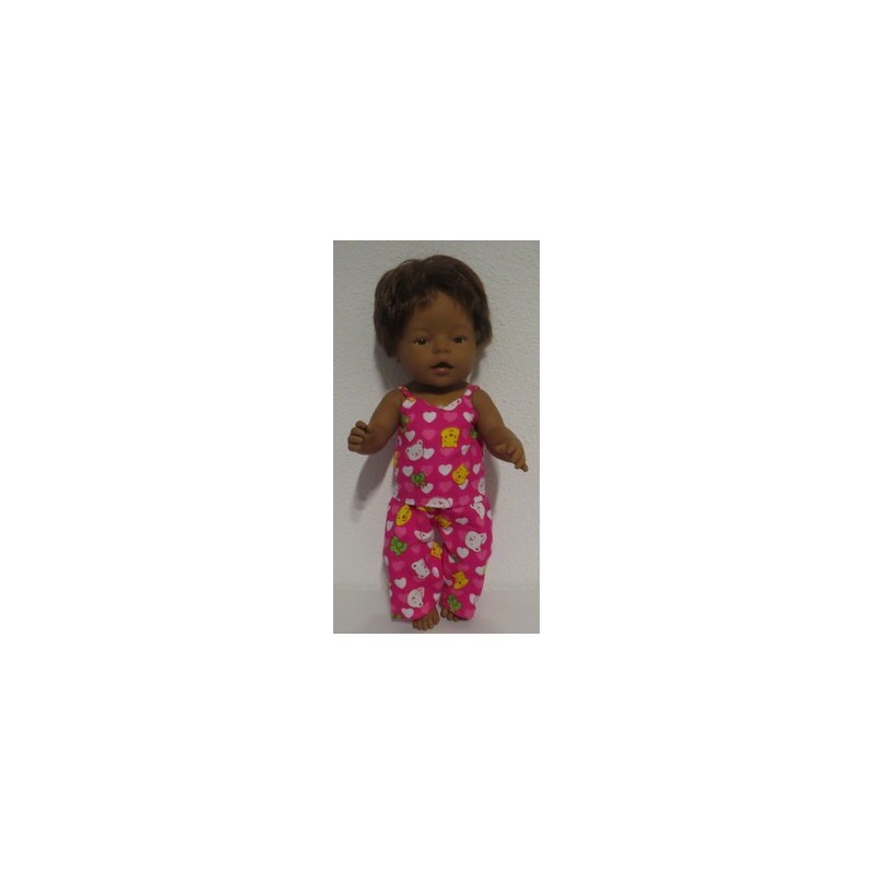 pyjama winnie the pooh baby born 43cm