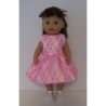 jurk met hard roze kant baby born 43cm