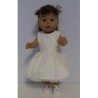 jurk met kant bloemen baby born 43cm