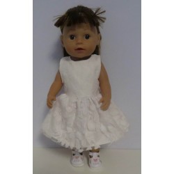 jurk met kant baby born 43cm