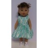 jurk met kant donker groen baby born 43cm