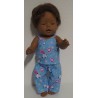 pyjama licht  blauw panda baby born 43cm