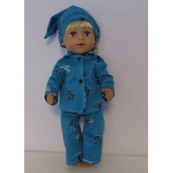 pyjama pinguins baby born 43cm