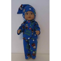 pyjama thomas the trein baby born 43cm