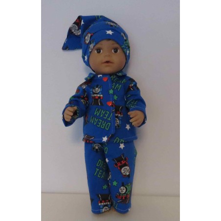pyjama thomas the trein baby born 43cm
