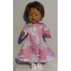 lange zomerjas roze ruit baby born 43cm