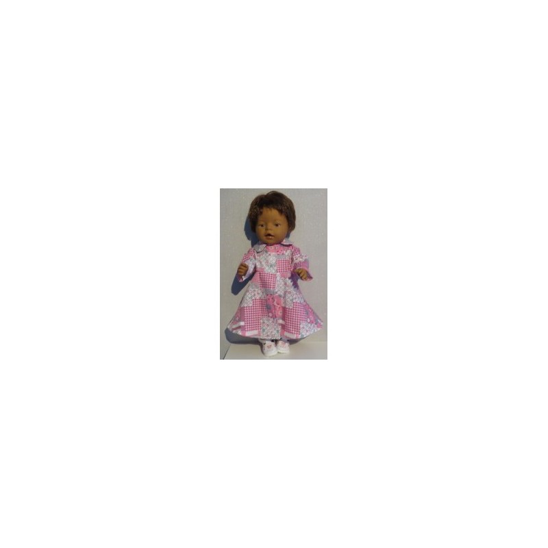 lange zomerjas roze ruit baby born 43cm