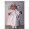 regenjas wit met meerminnen blauw baby born 43cm