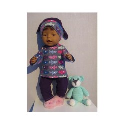 tricot pyjama haaien baby born 43cm