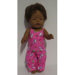 pyjama roze snoopy baby born 43cm