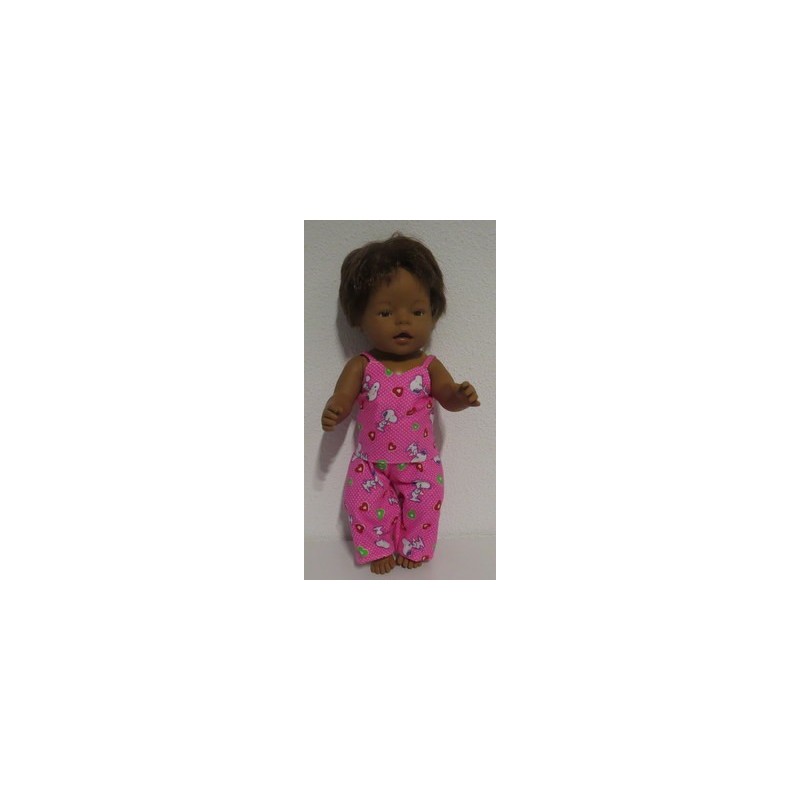 pyjama roze snoopy baby born 43cm