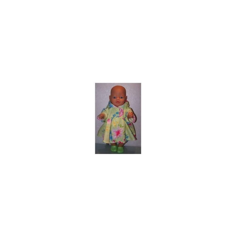 ballonjas groen met bloemen baby born 43cm