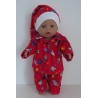 pyjama rood konijnen baby born 43cm