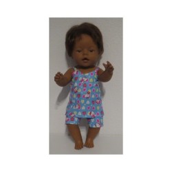 zomerpyjama hello kitty blauw  baby born 43cm