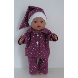 pyjama met sterren baby born 43cm