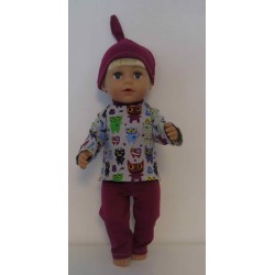 tricot pyjama monsters baby born 43cm