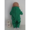 tussenjas met broek groen met de schoentjes baby born 43cm
