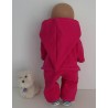 tussenjas met broek hard roze met schoentjes baby born 43cm