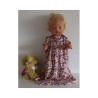 slaapset geel met lila baby born 43cm