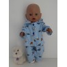 tussenjas met broek blauw mussen baby born 43cm