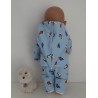 tussenjas met broek blauw mussen baby born 43cm
