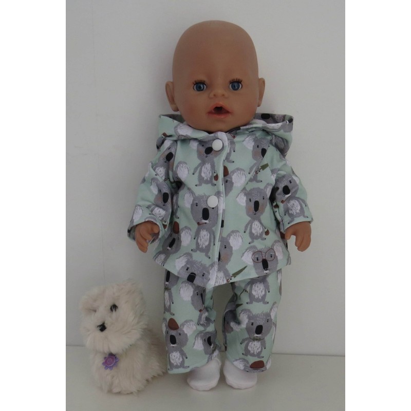 tussenjas met broek koala baby born 43cm