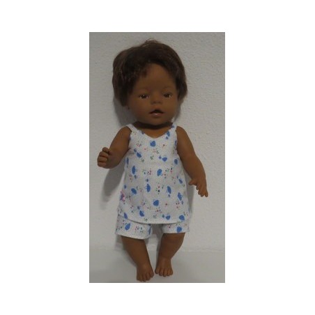 zomerpyjama  blauw paddestoelen baby born 43cm