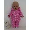 tussenjas met broek roze ankers baby born 43cm