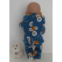 tussenjas met broek tractors baby born 43cm