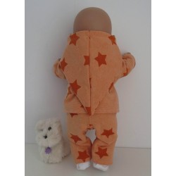 tussenjas met broek sterren baby born 43cm