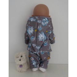 tussenjas met broek robot baby born 43cm
