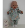 tussenjas met broek hertje baby born 43cm