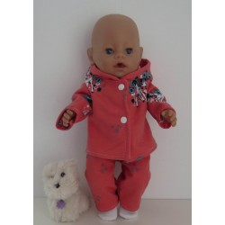 tussenjas met broek eenhoorn baby born 43cm