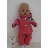 tussenjas met broek eenhoorn baby born 43cm