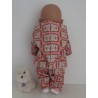 tussenjas met broek leeuwen baby born 43cm